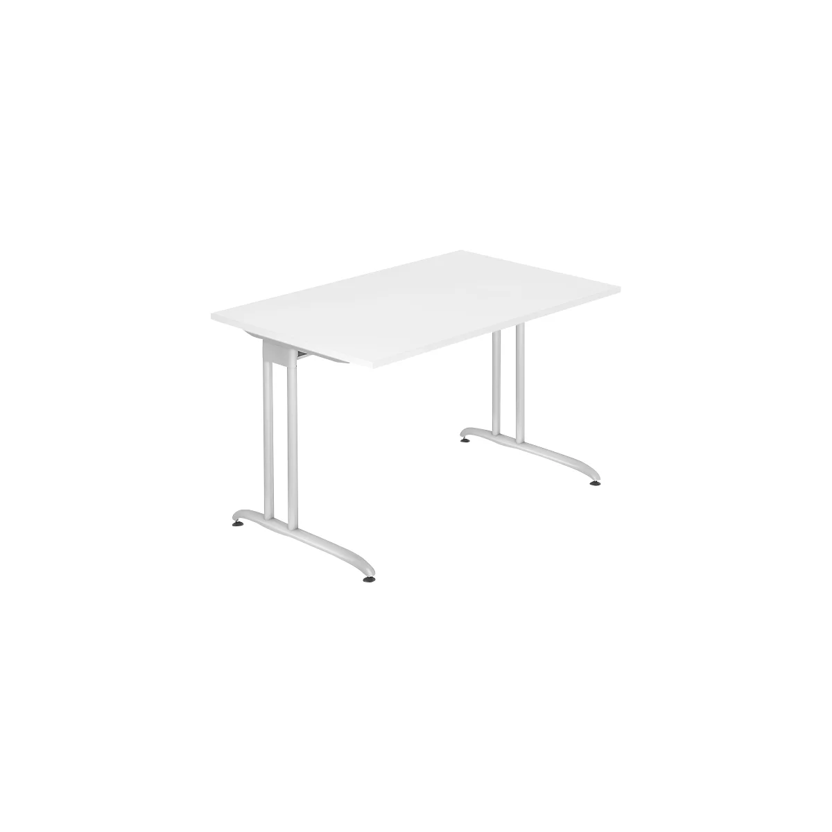 Bureau TARA, pieds en C, rectangulaire, l. 1200 x P 800 x H 720 mm, blanc