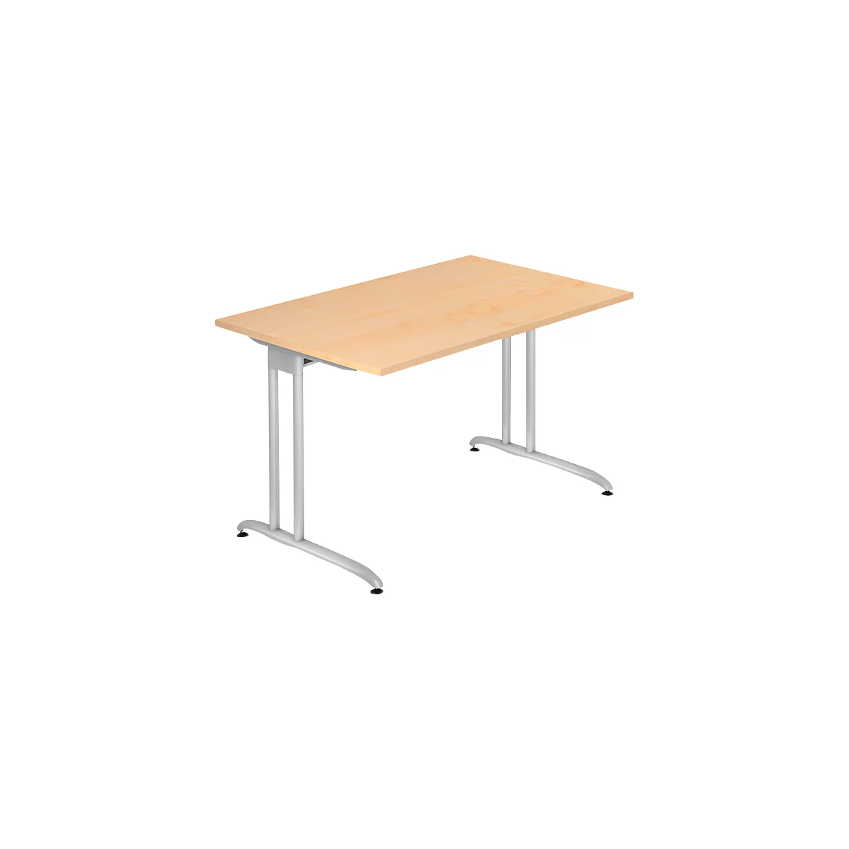 Bureau TARA, pieds en C, rectangulaire, l. 1200 x P 800 x H 720 mm, coloris érable