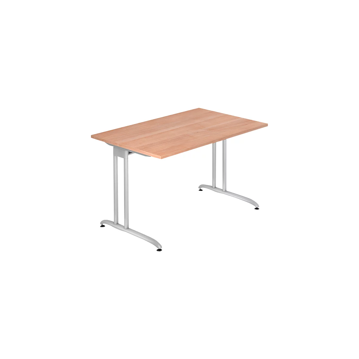 Bureau TARA, pieds en C, rectangulaire, l. 1200 x P 800 x H 720 mm, coloris noyer
