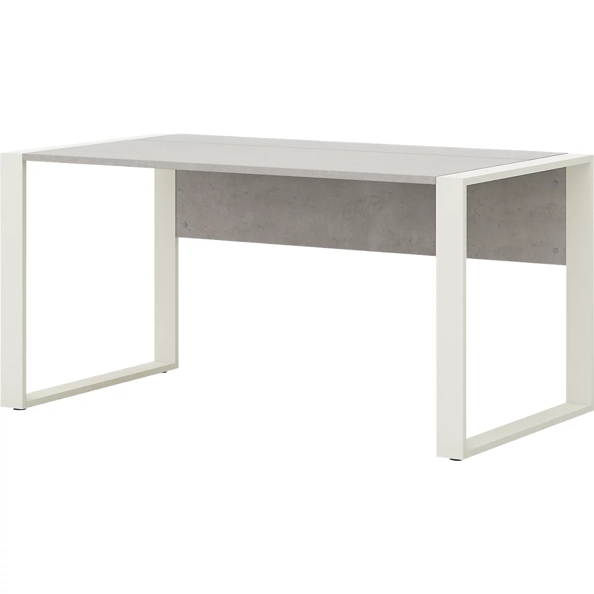 Bureau TEMPIO - l. 1200 x P 800 x H 740 mm - avec support pour guide-câbles - blanc
