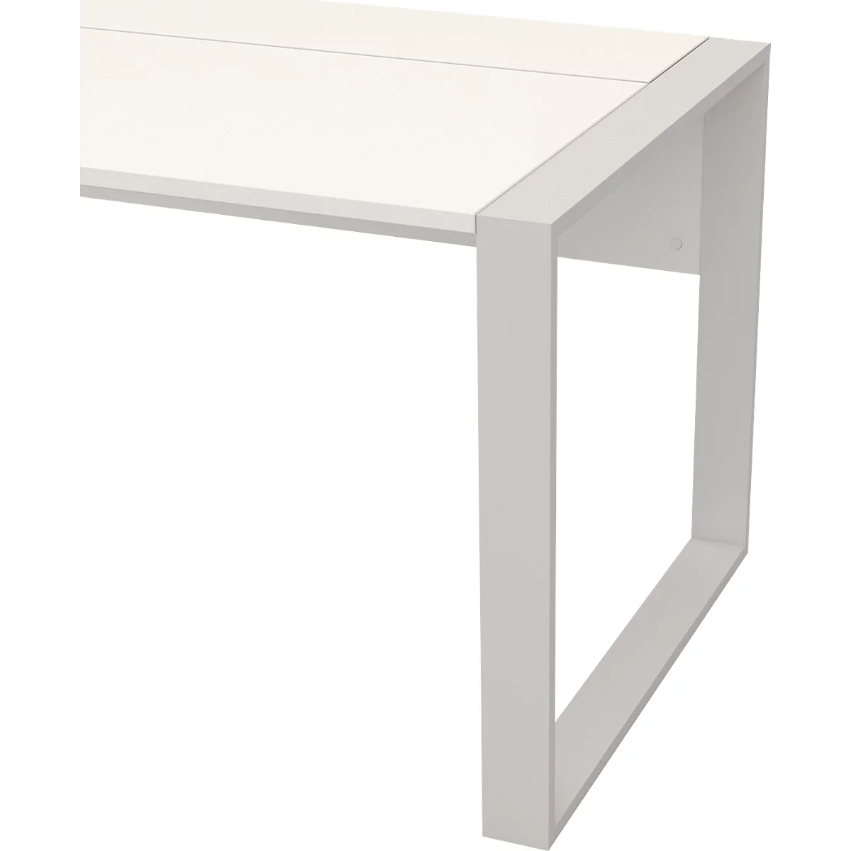 Bureau TEMPIO - l. 1200 x P 800 x H 740 mm - avec support pour guide-câbles - blanc