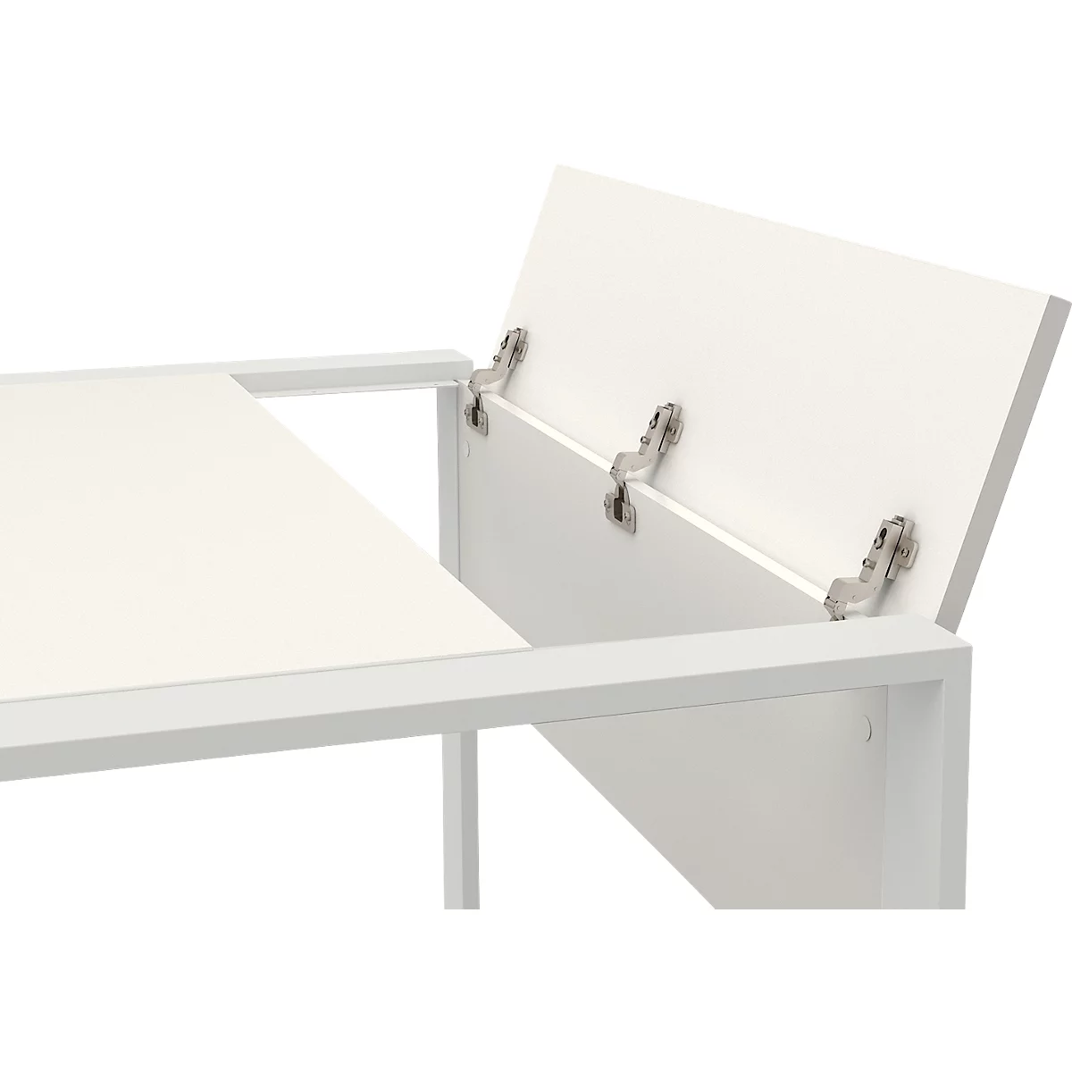 Bureau TEMPIO - l. 1200 x P 800 x H 740 mm - avec support pour guide-câbles - blanc
