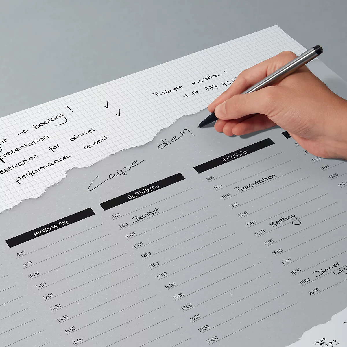 Bureaulegger "3-jaarkalender, dag- en weekindeling", 80g/m², 52 vel