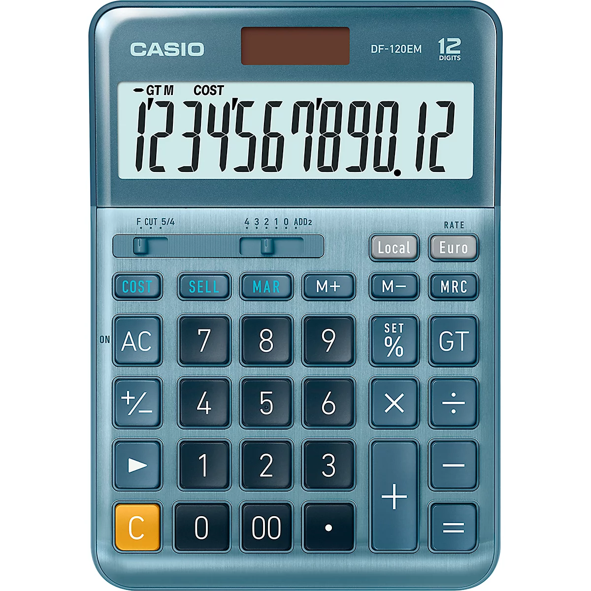 Bureaurekenmachine DF-120EM CASIO, 12 cijfers