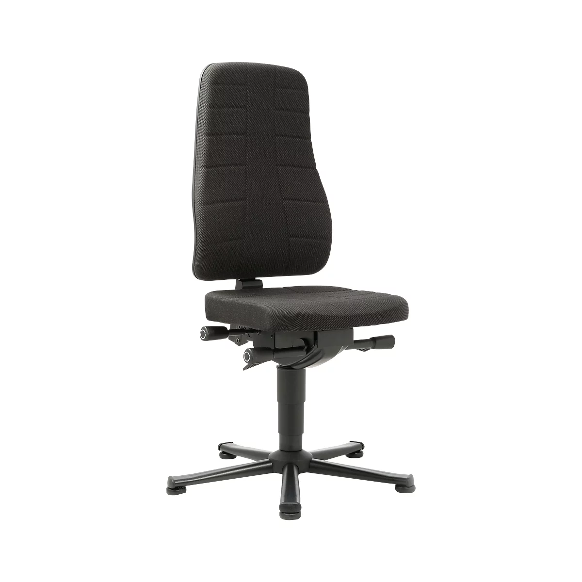 Bureaustoel All-in-One 9640, met glijder, stoffen bekleding, zwart