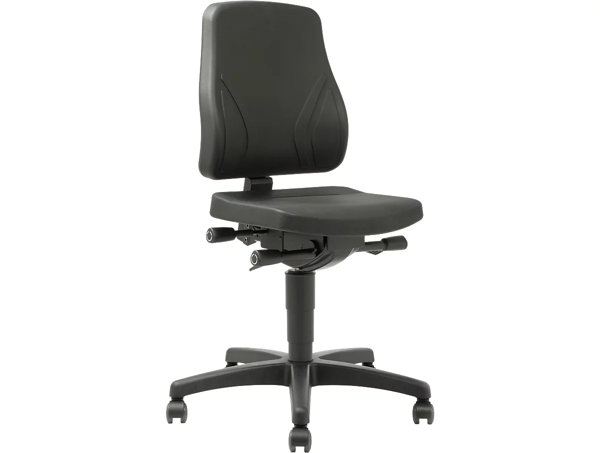 Bureaustoel All-In-One Trend 9633, met wielen, integraalschuim, zwart