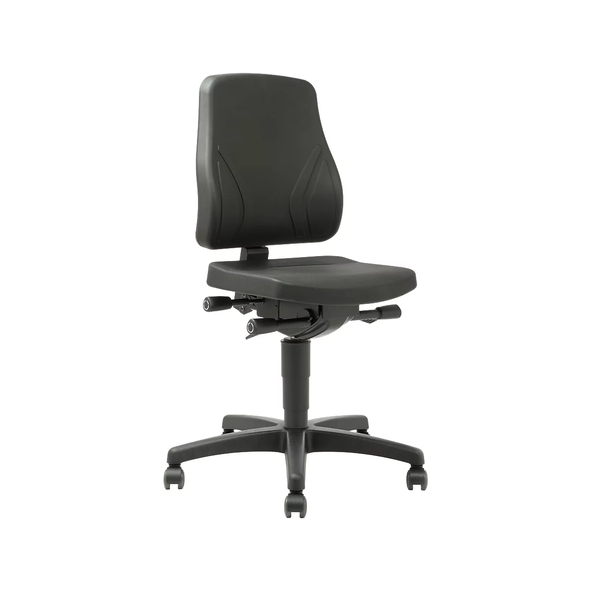 Bureaustoel All-In-One Trend 9633, met wielen, integraalschuim, zwart