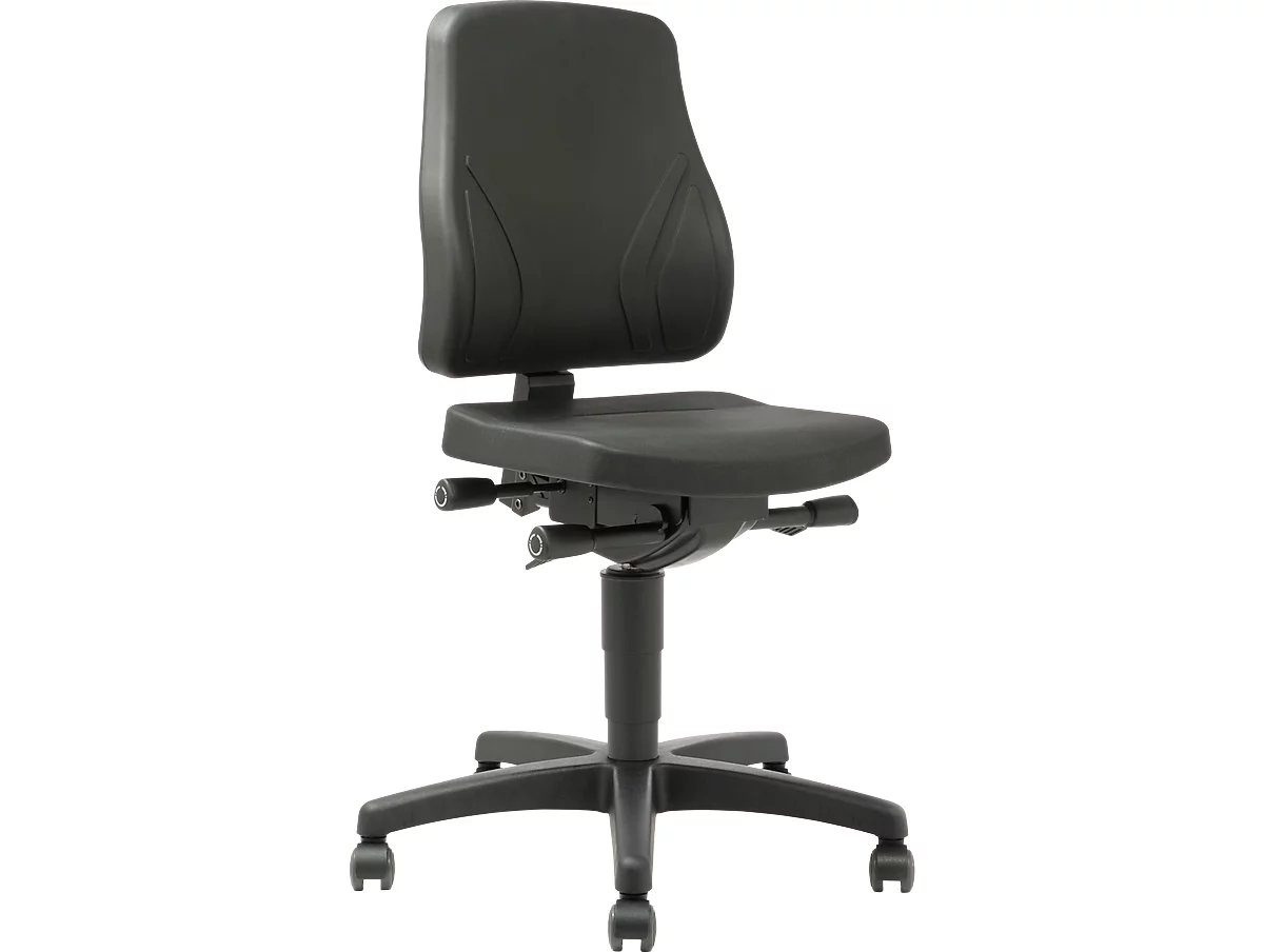 Bureaustoel All-In-One Trend 9633, met wielen, kunstleer, skai zwart