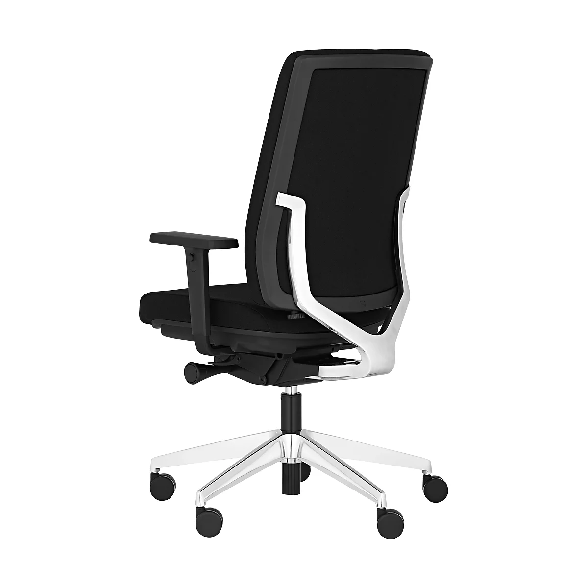 Bureaustoel MONICO OS 2450, synchroonmechanisme, met armleuningen, zittijd langer dan 8 uur, aluminium