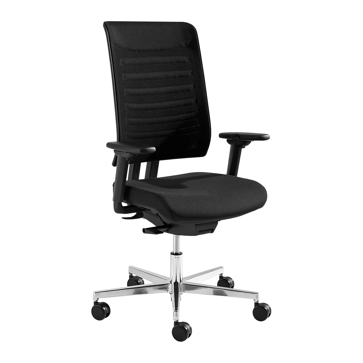 Bureaustoel SSI Proline PREMIUM S2 - semi-automatisch synchroon mechanisme - met armleuningen - Schäfer Shop Genius