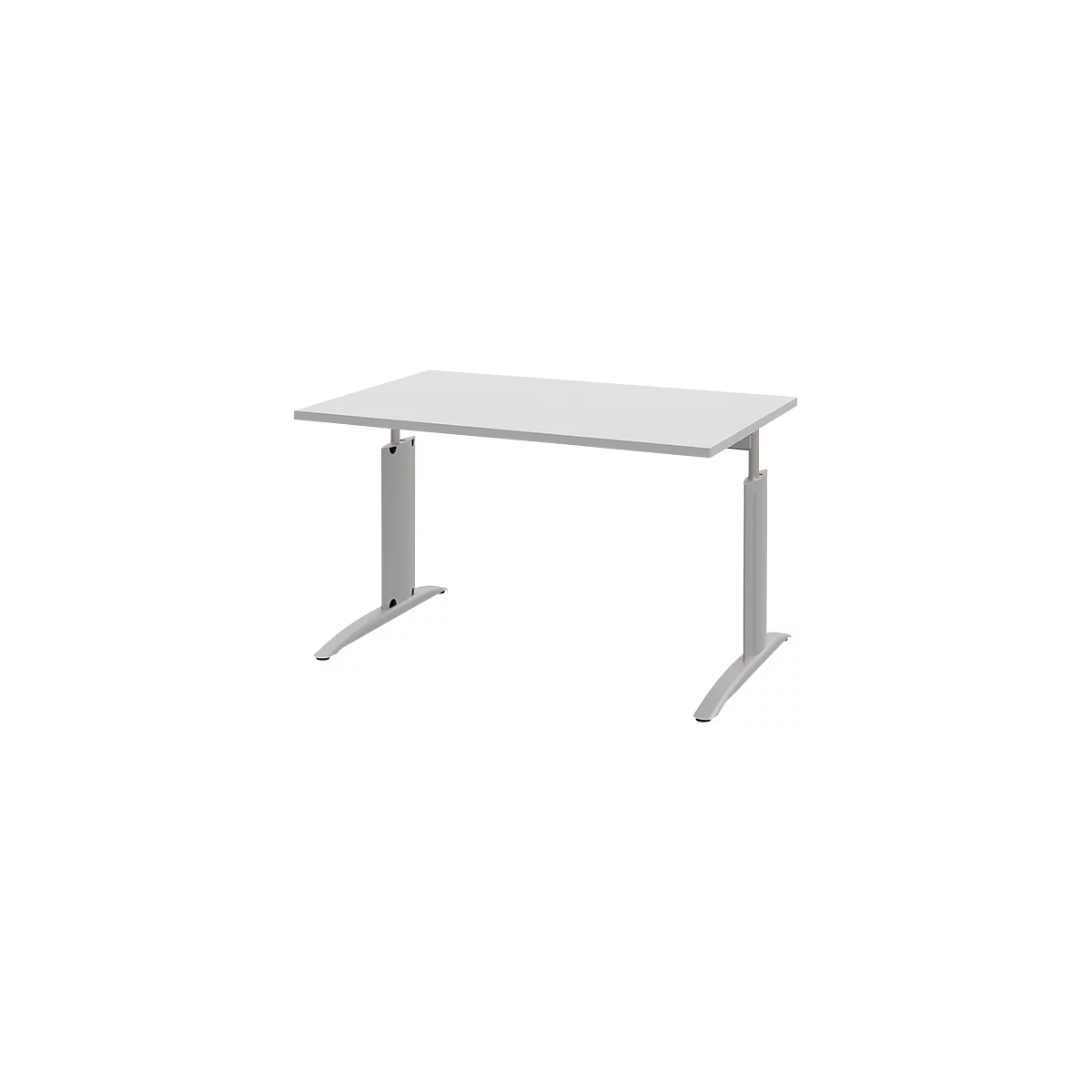 Bureautafel BARI, rechthoek, vorm A, C-poot, B 1200 x D 800 mm, lichtgrijs