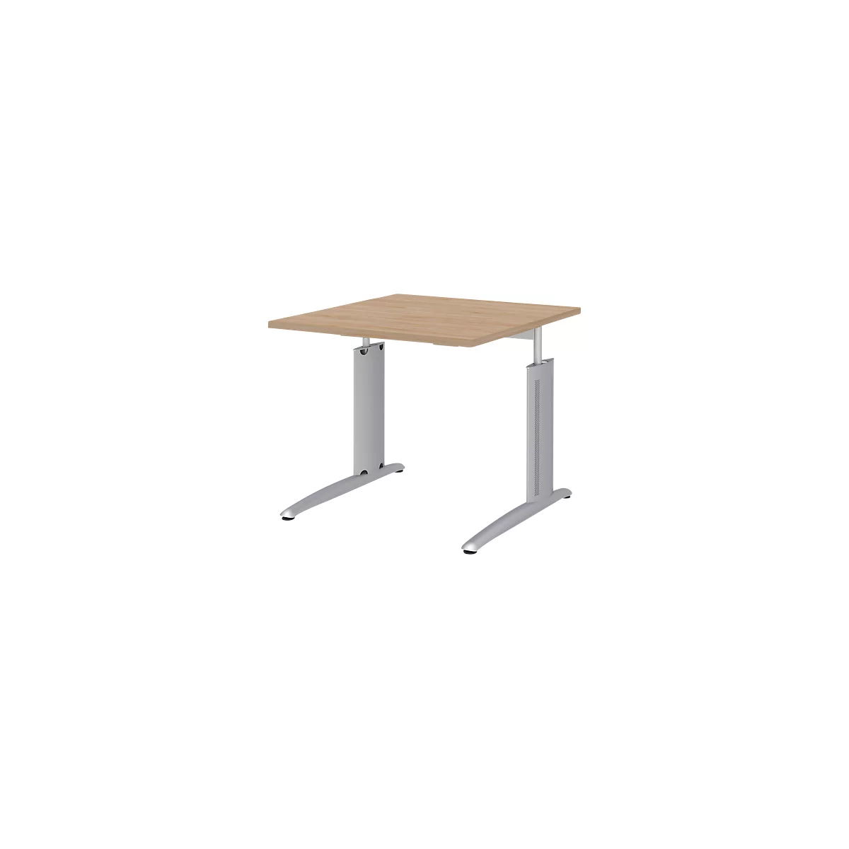 Bureautafel BARI, rechthoek, vorm A, C-poot, B 800 x D 800 mm, eikenpatroon