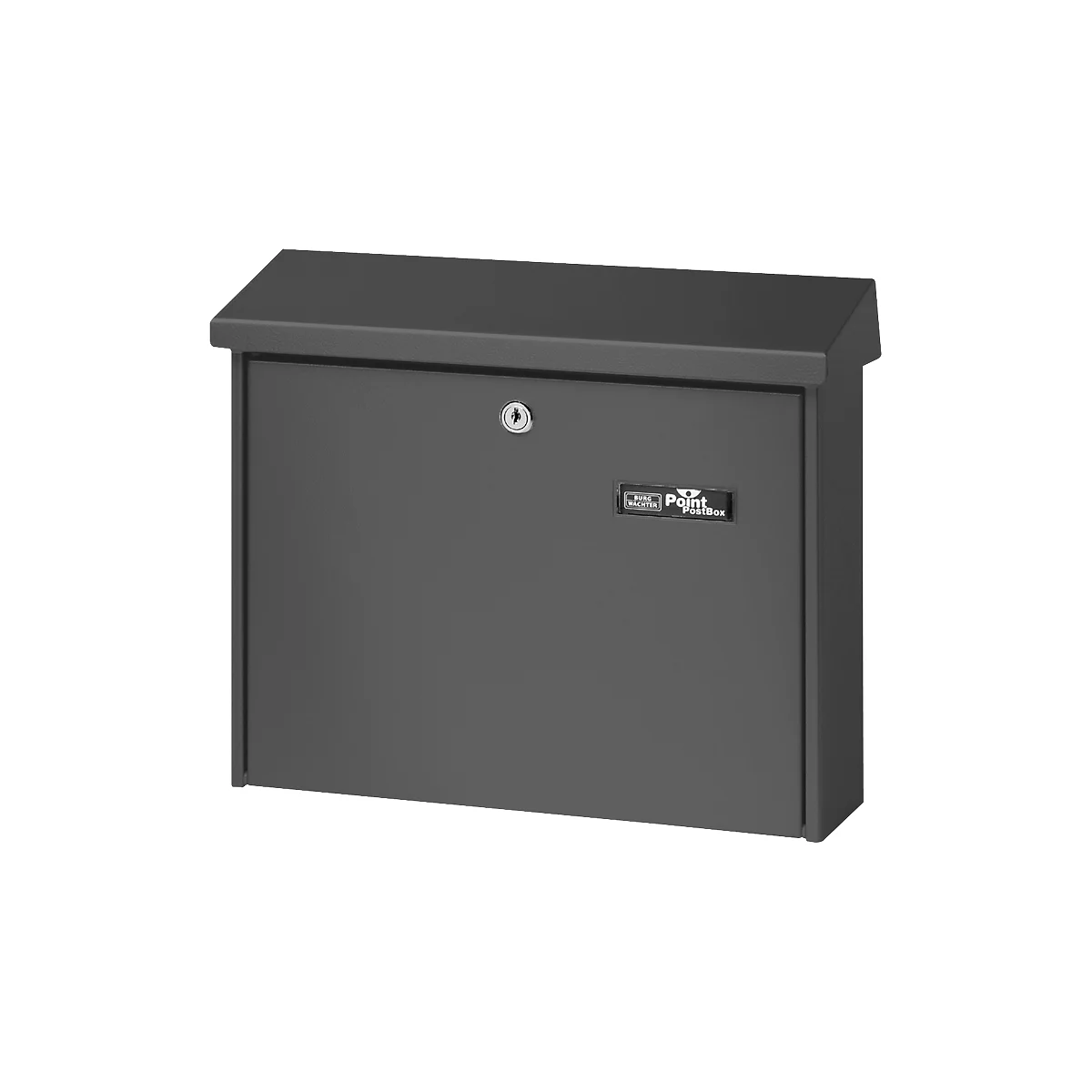 Burg Wächter Briefkasten Journal, Stahlblech, Einwurf DIN C4, abschließbar, Eisen