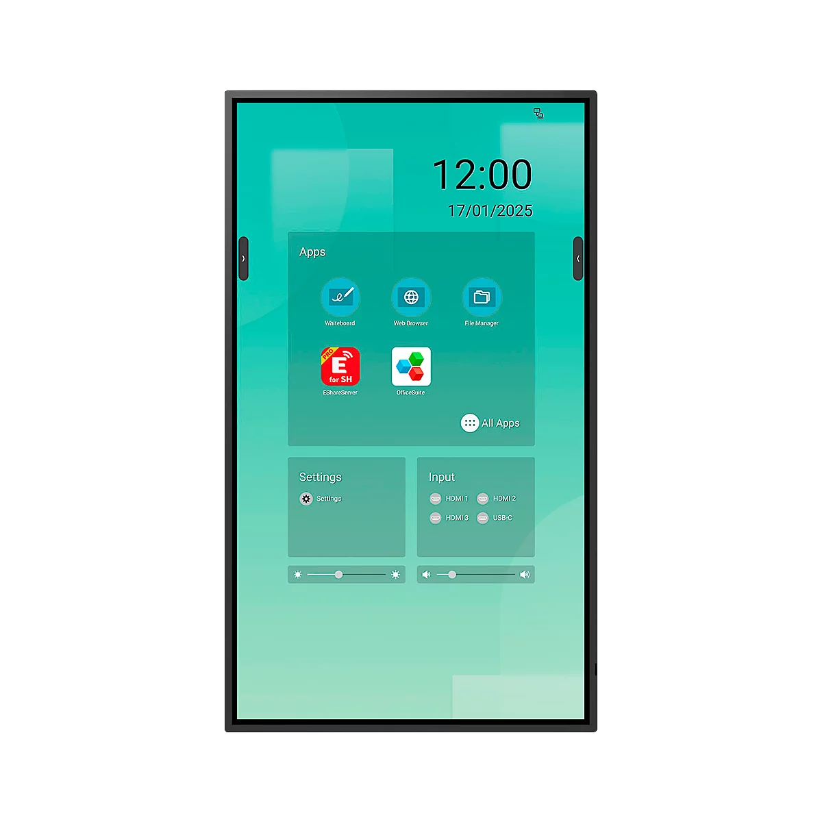 Business-Monitor Sharp LM431, Infrarot-Touch-Technologie, 43', 3840 x 2160 px, HDMI/DisplayPort/USB/LAN/WLAN, 2 x 10 W, BYOD, Eshare-Funktion