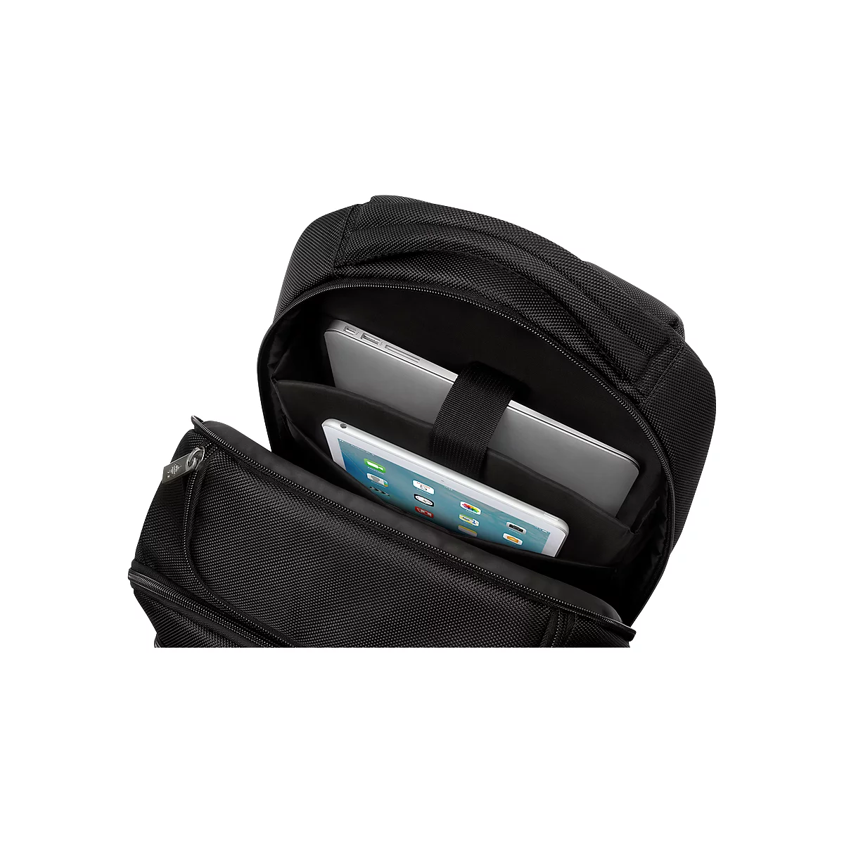 Business Rucksack WEDO, Polyester, Fächer f. Notebook/Tablet, Rückenpolster, 28 l, schwarz