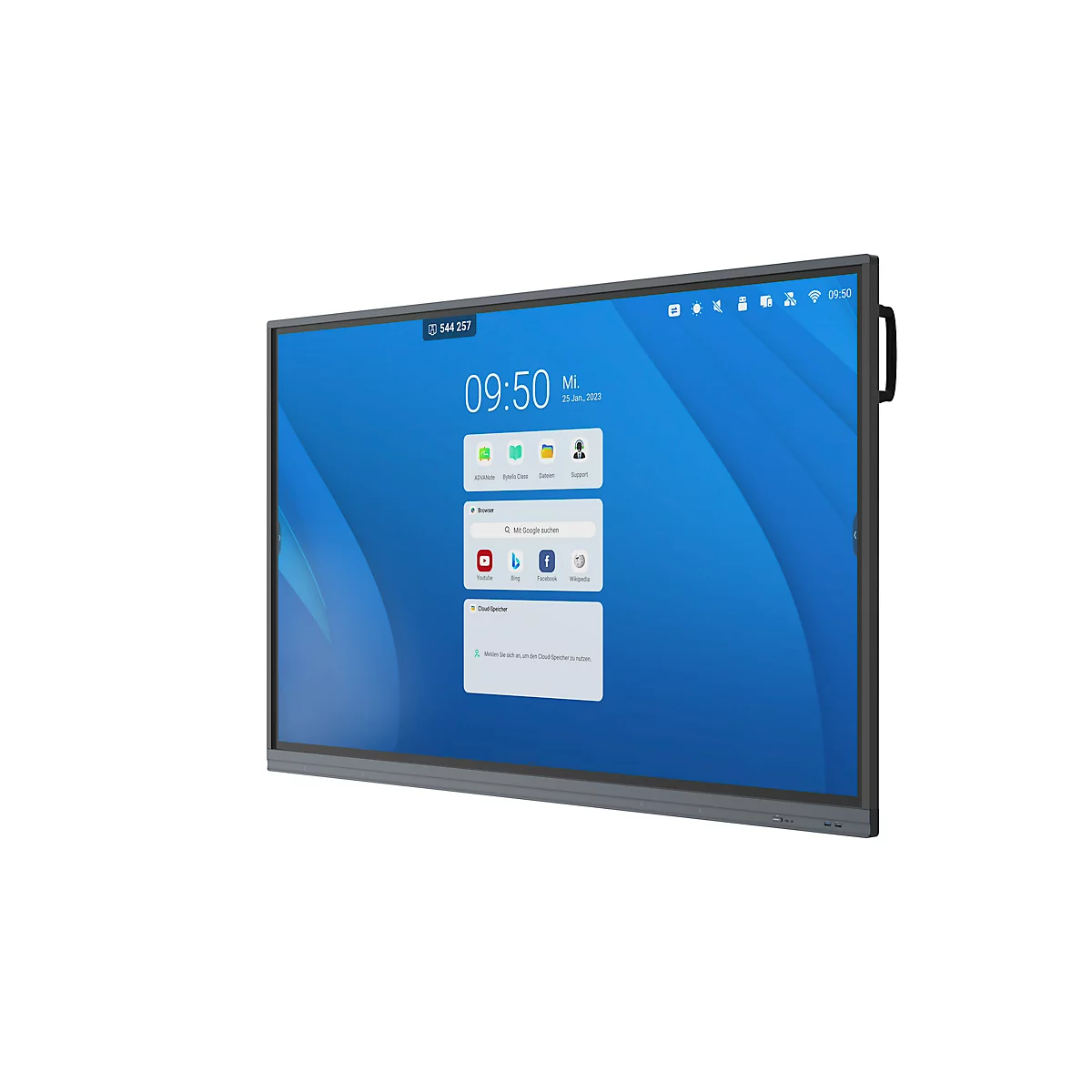 Businessmonitor ADVANTouch vGAP4, 65', Infrarot-Touch-Technologie, 3840 x 2160 px, 4K-UHD, 2 x 20 W, HDMI/USB/LAN/WiFi/Bluetooth, schwarz