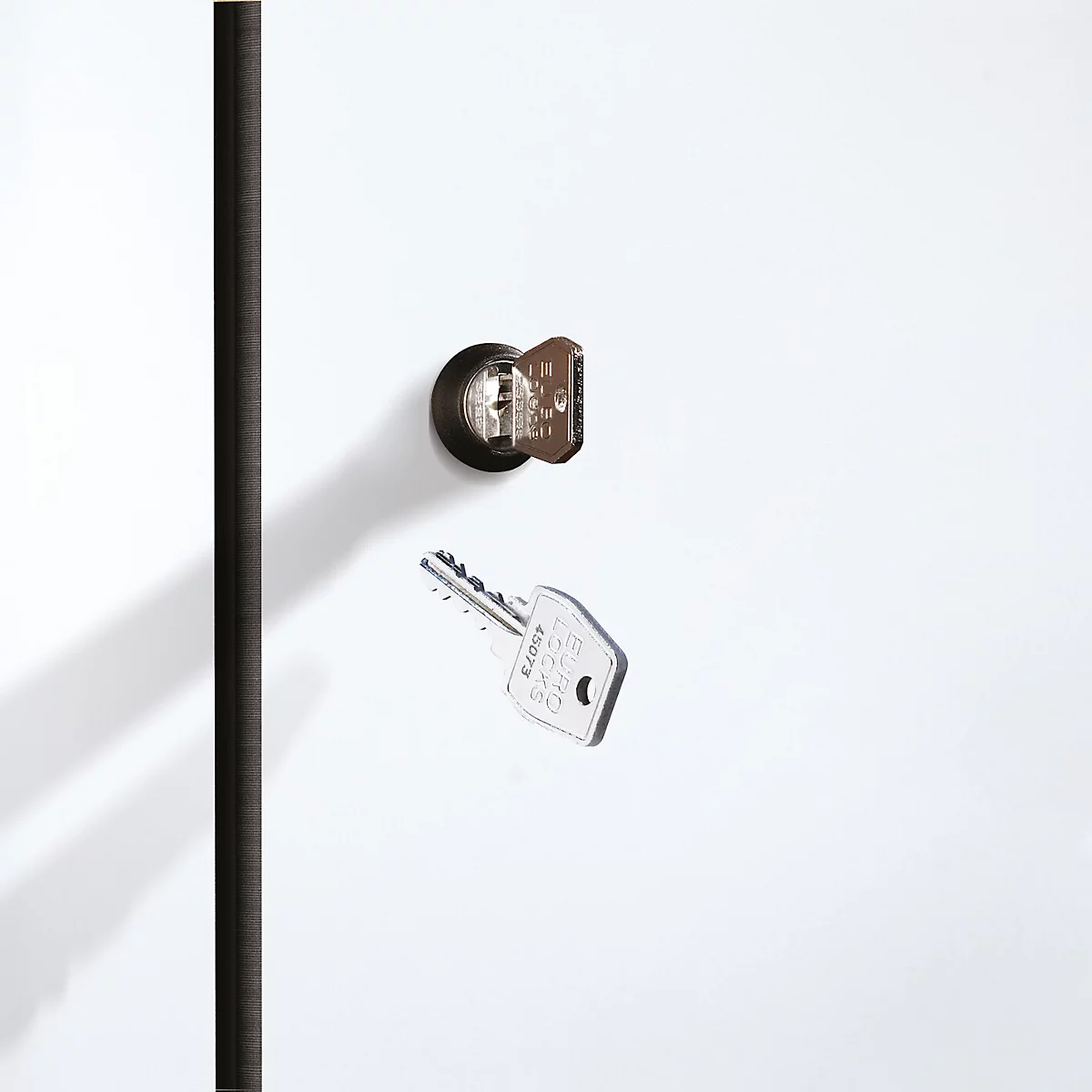 C+P cilinderslot met 2 sleutels, voor Evolo Plus, sluitcircuit tot 1000 sluitingen, zilver