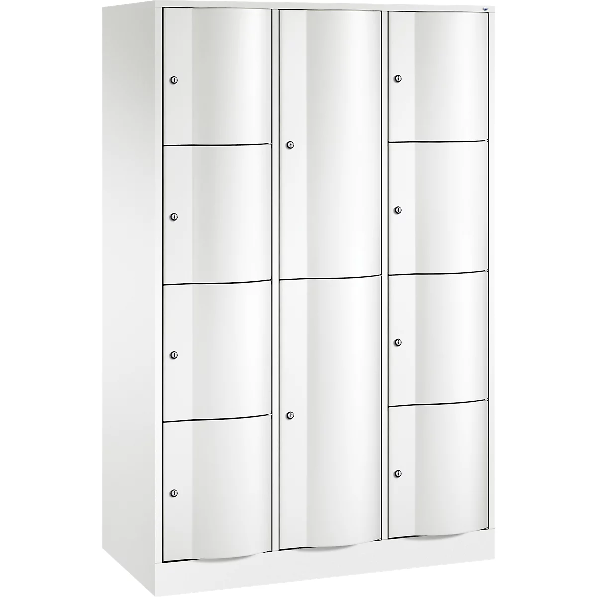 C+P combikast Resisto, 3 vakken, 10 vakken, B 1148 x D 540 x H 1950 mm, verkeerswit