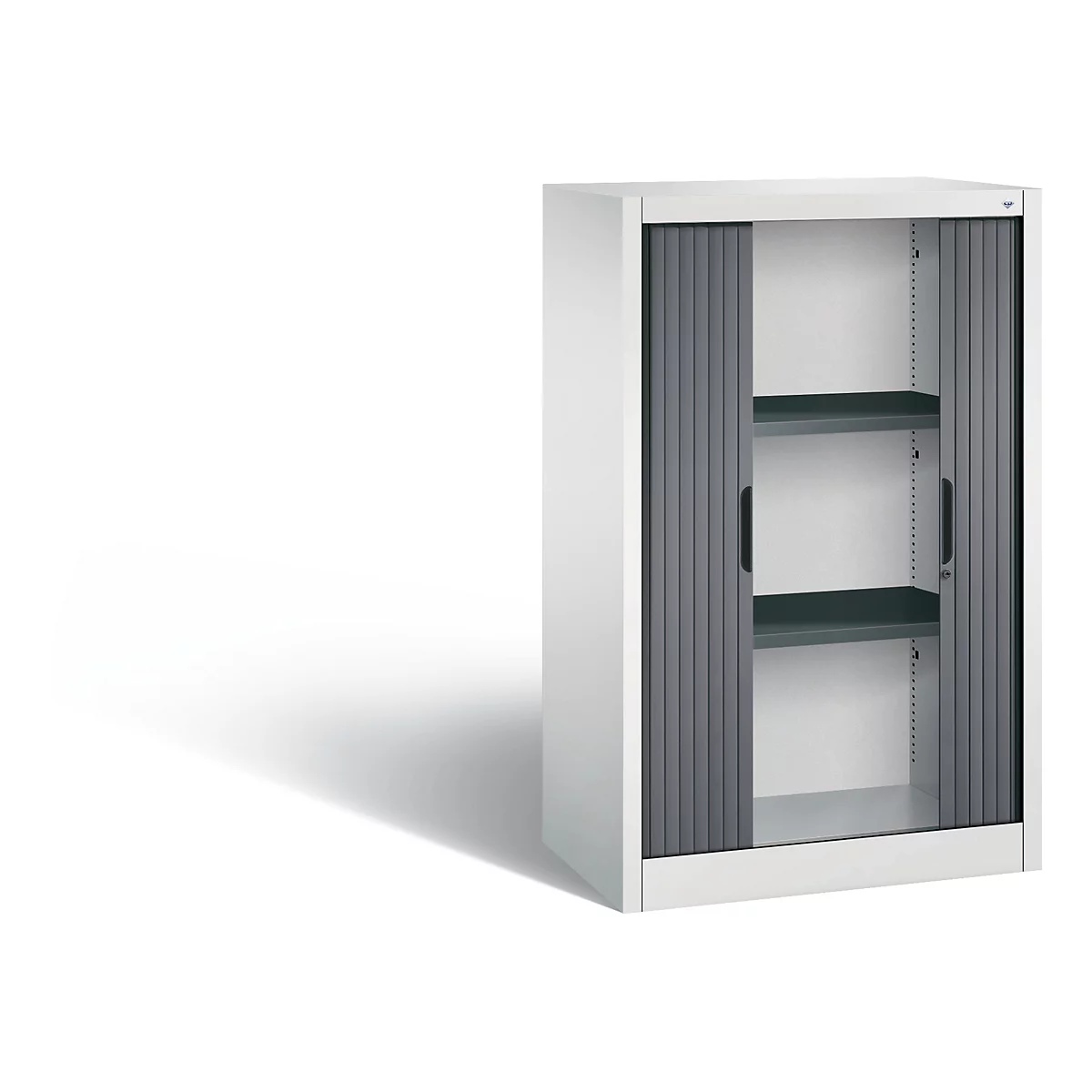 C+P Omnispace rolluikkast, H1230B800T420 mm, lichtgrijs/zwartgrijs