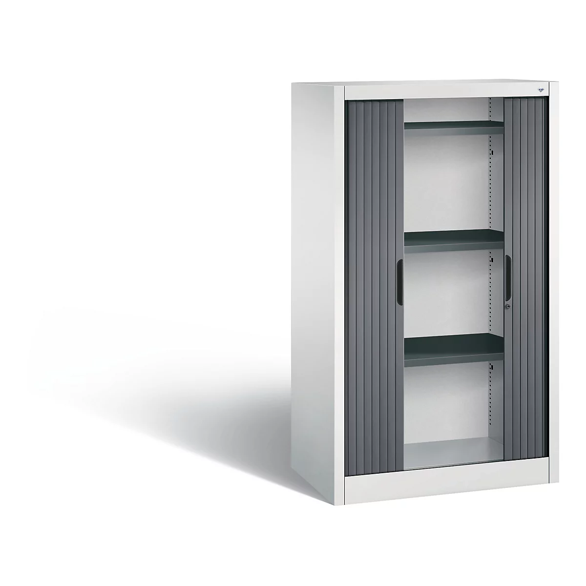 C+P Rollladenschrank Omnispace, H1345B800T420 mm, Lichtgrau/Schwarzgrau