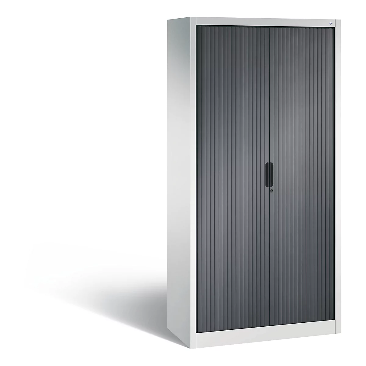 C+P Rollladenschrank Omnispace, H1980B1000T420 mm, Lichtgrau/Schwarzgrau