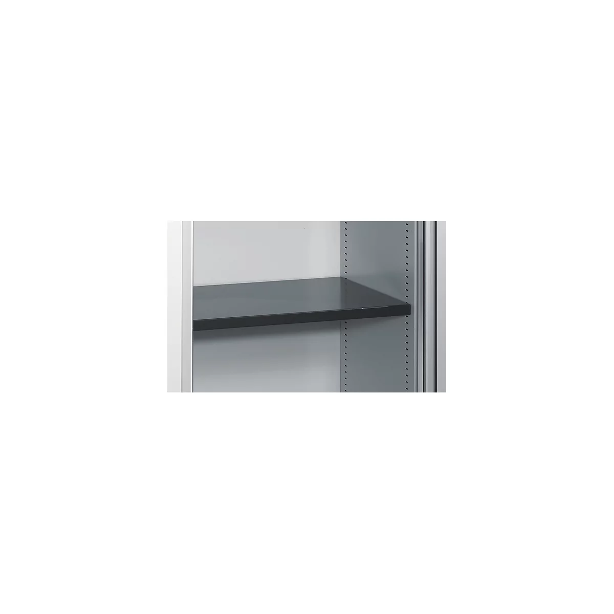 C+P Rollladenschrank Omnispace, H1980B600T420 mm, Lichtgrau/Schwarzgrau