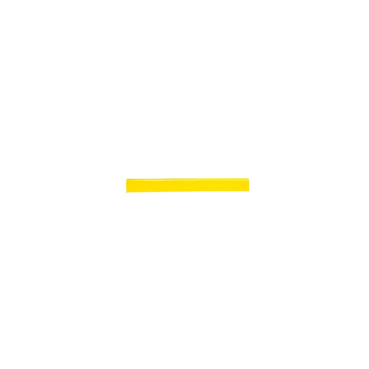 A yellow horizontal line on a white background.