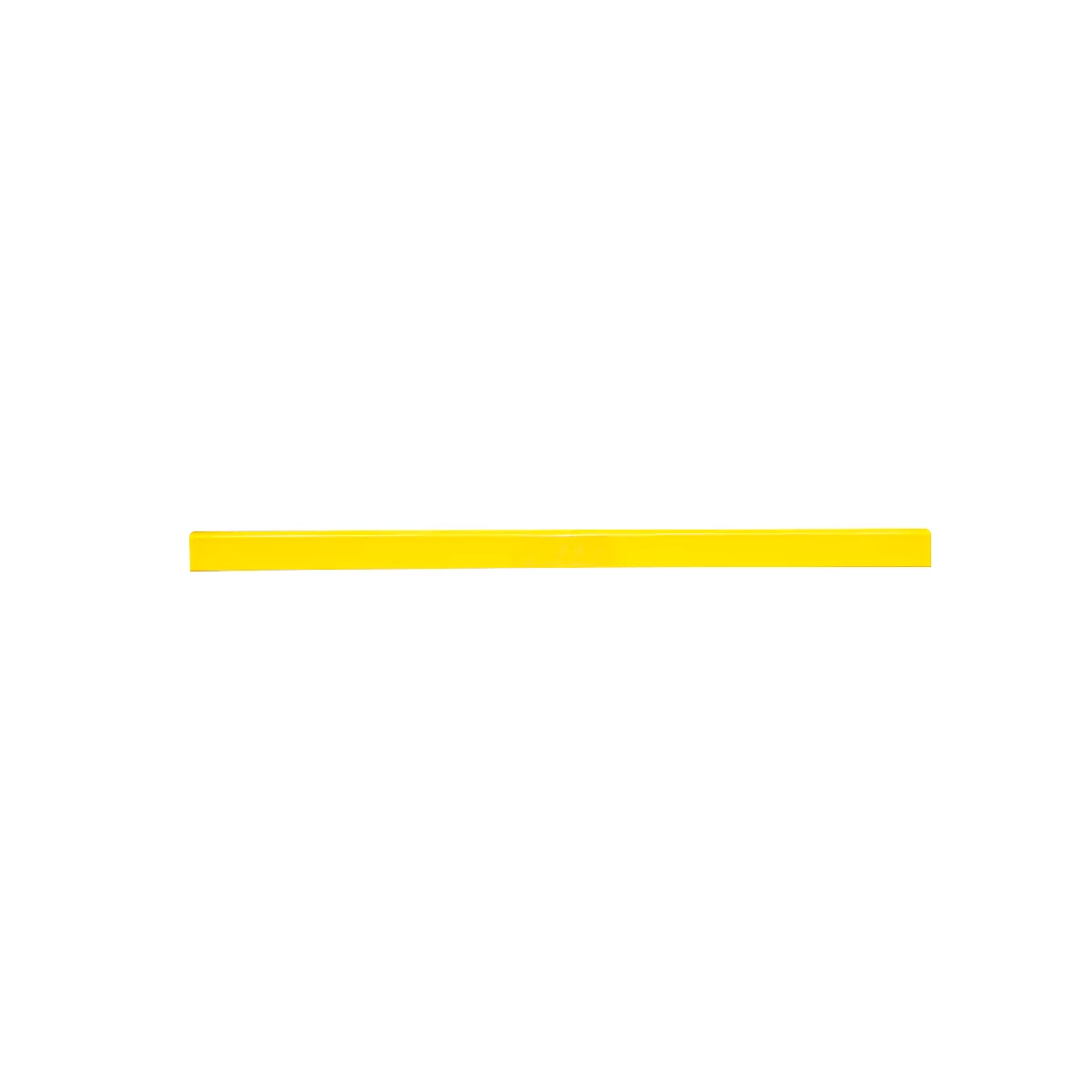 Yellow, horizontal line against white background.