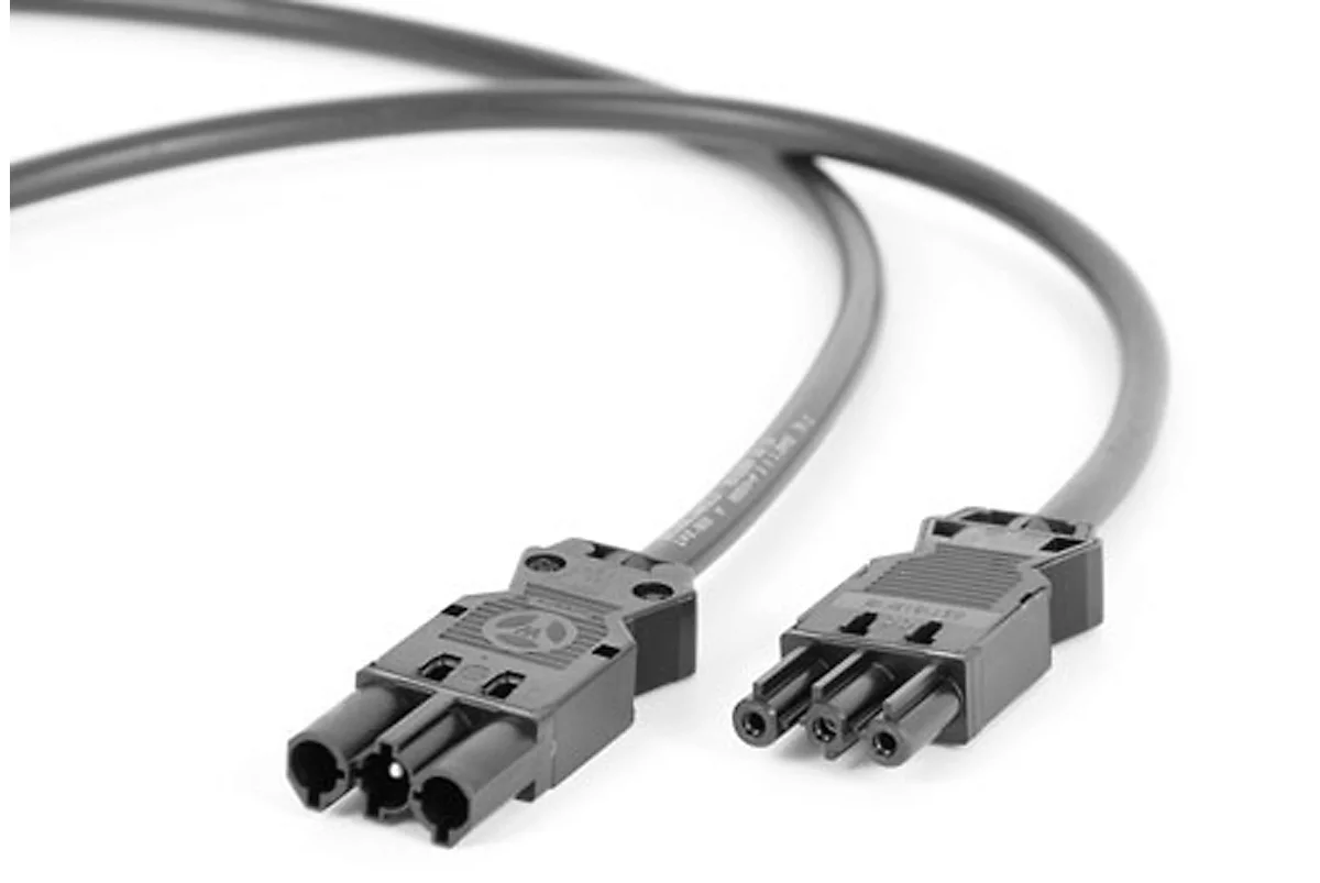 Cable de conexión a la red Rocholz System Flex, para iluminación de puestos de trabajo, 3000 mm