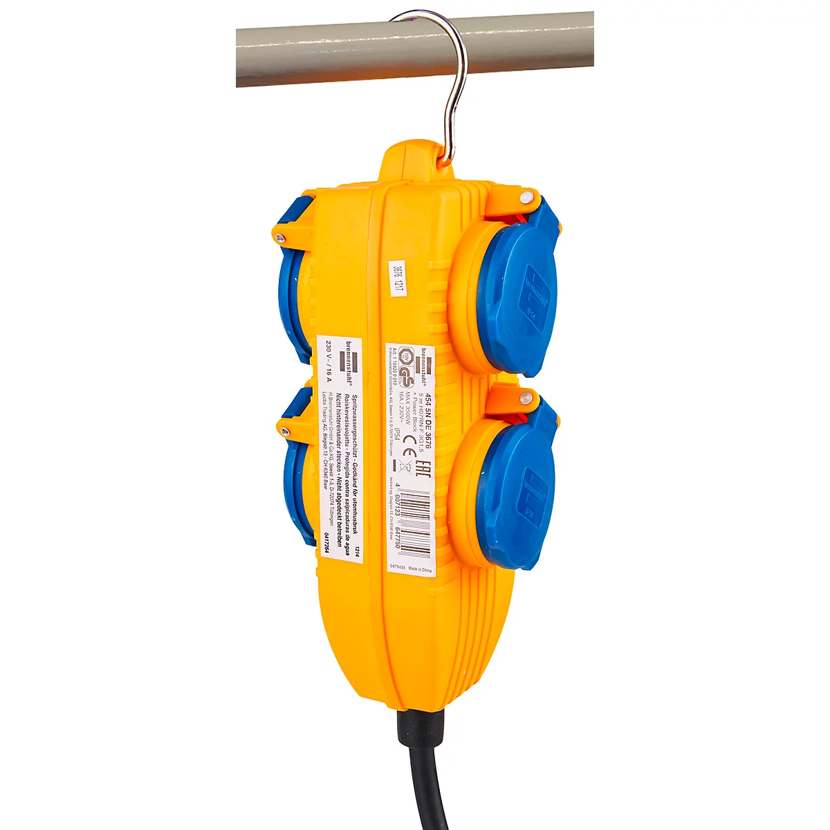 Cable de construcción brennenstuhl® IP 54 con bloque de alimentación, 5 m