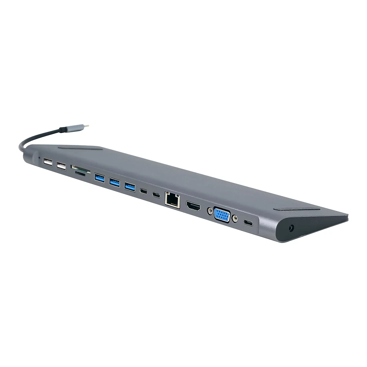 Cablexpert A-CM-COMBO9-01 - Dockingstation - USB-C 3.1 - HDMI, VGA - 1GbE