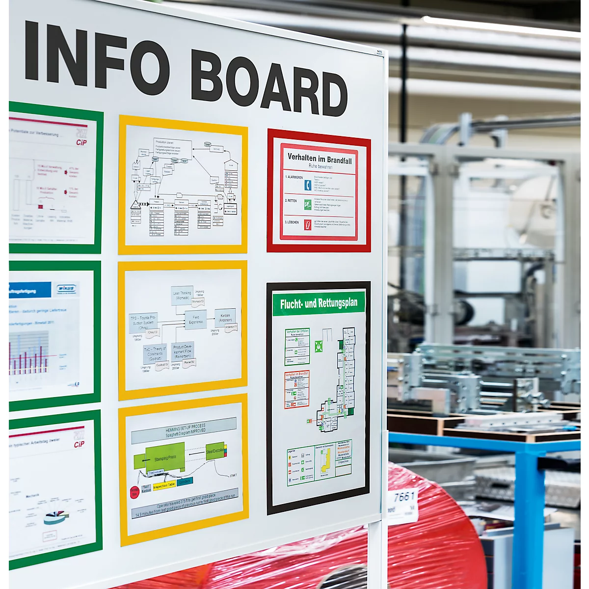 Cadre d’affichage magnétique DURAFRAME MAGNETIC DURABLE, format A4, bleu, 5 p.