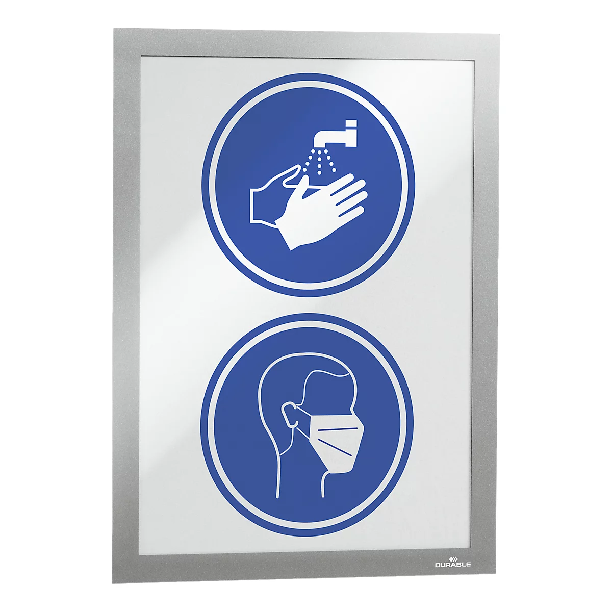 Cadre d'information Duraframe - format A4 - gris argenté -10 pièces 