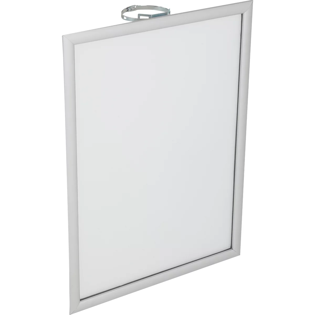Cadre lanterne pliable, format vertical, résistant à l'eau, profil de 25 mm, DIN A2, argenté