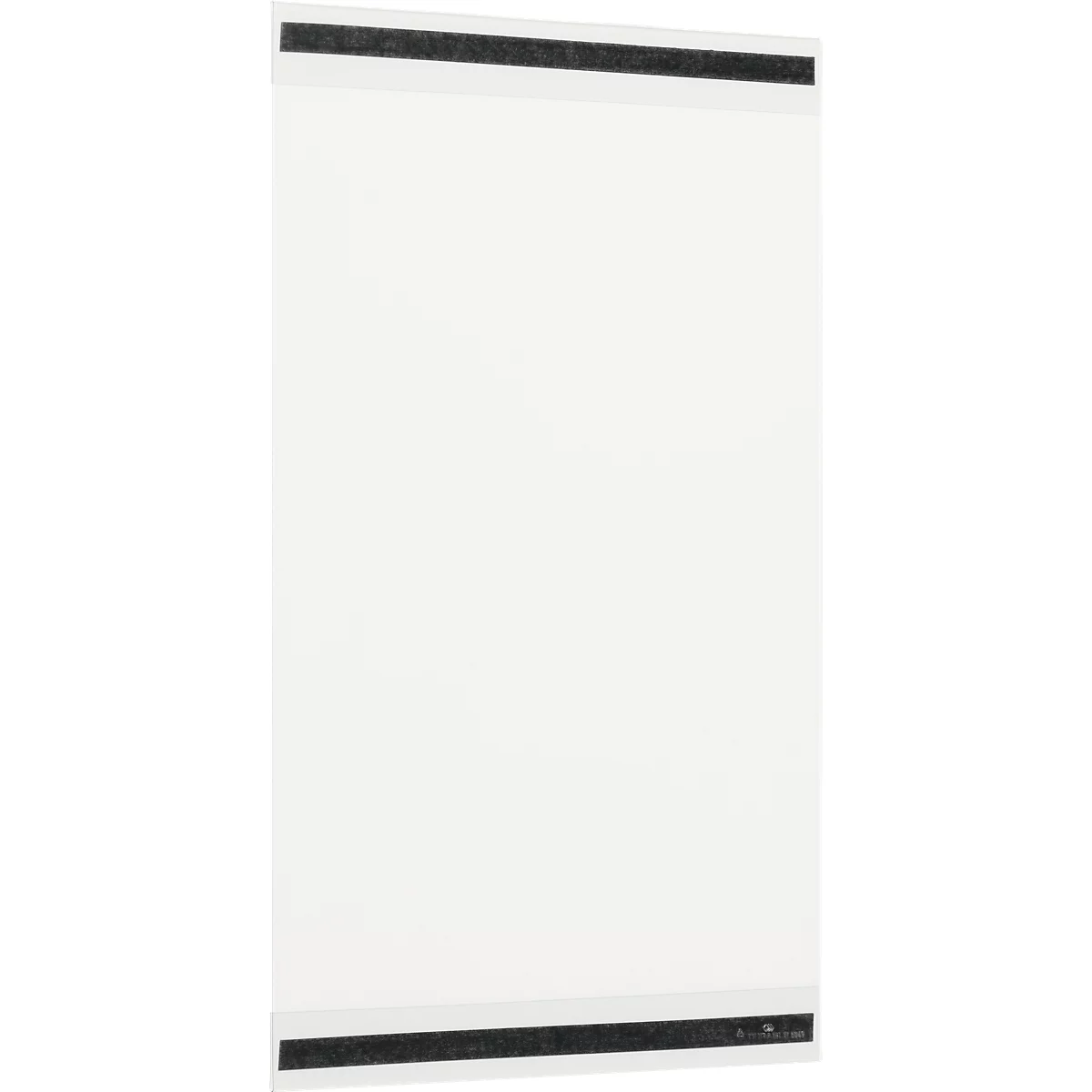 Cadre magnétique Durable rPET, format A3 vertical, avec 2 bandes magnétiques au dos, film RPET, transparent, 5 pièces