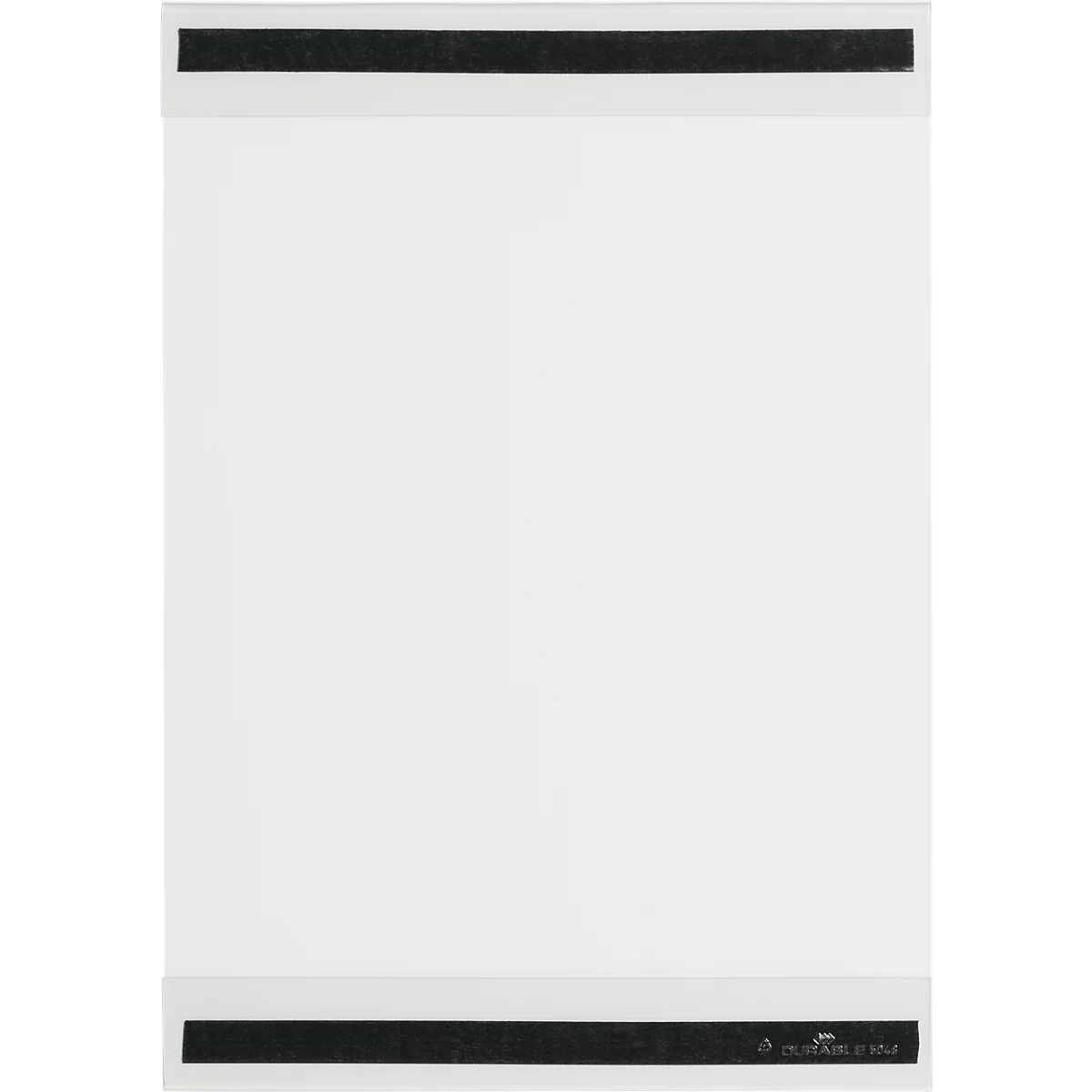 Cadre magnétique Durable rPET, format A4 vertical, avec 2 bandes magnétiques au dos, film RPET, transparent, 5 pièces 