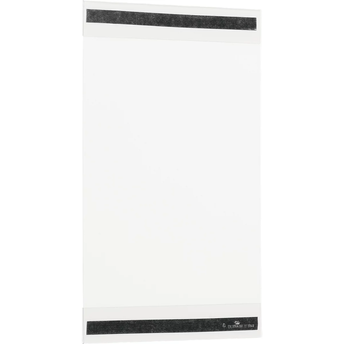 Cadre magnétique Durable rPET, format A4 vertical, avec 2 bandes magnétiques au dos, film RPET, transparent, 5 pièces 
