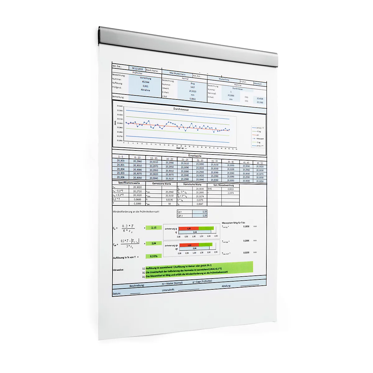 Cadre magnétique Rail DURAFIX®, l. 210 x H 17 mm, autocollant, aspect sans bulle, argent