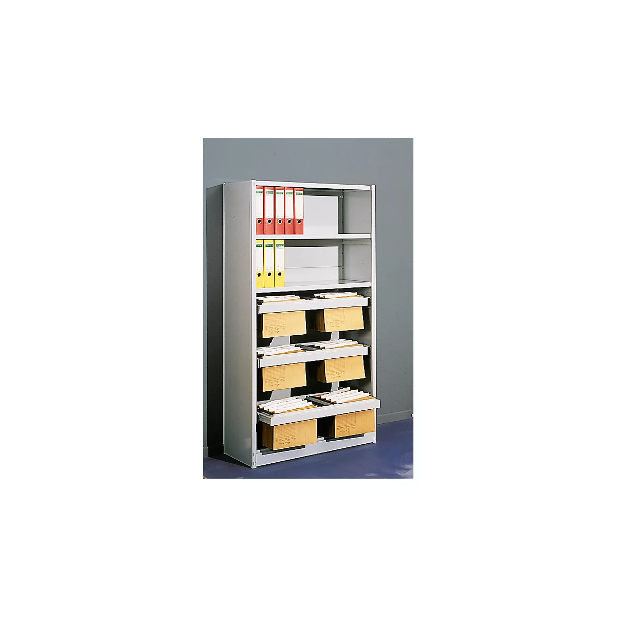 Cadre télescopique, pour rayonnage modulaire 500 T PROGRESS, l. 960 x P 400 mm