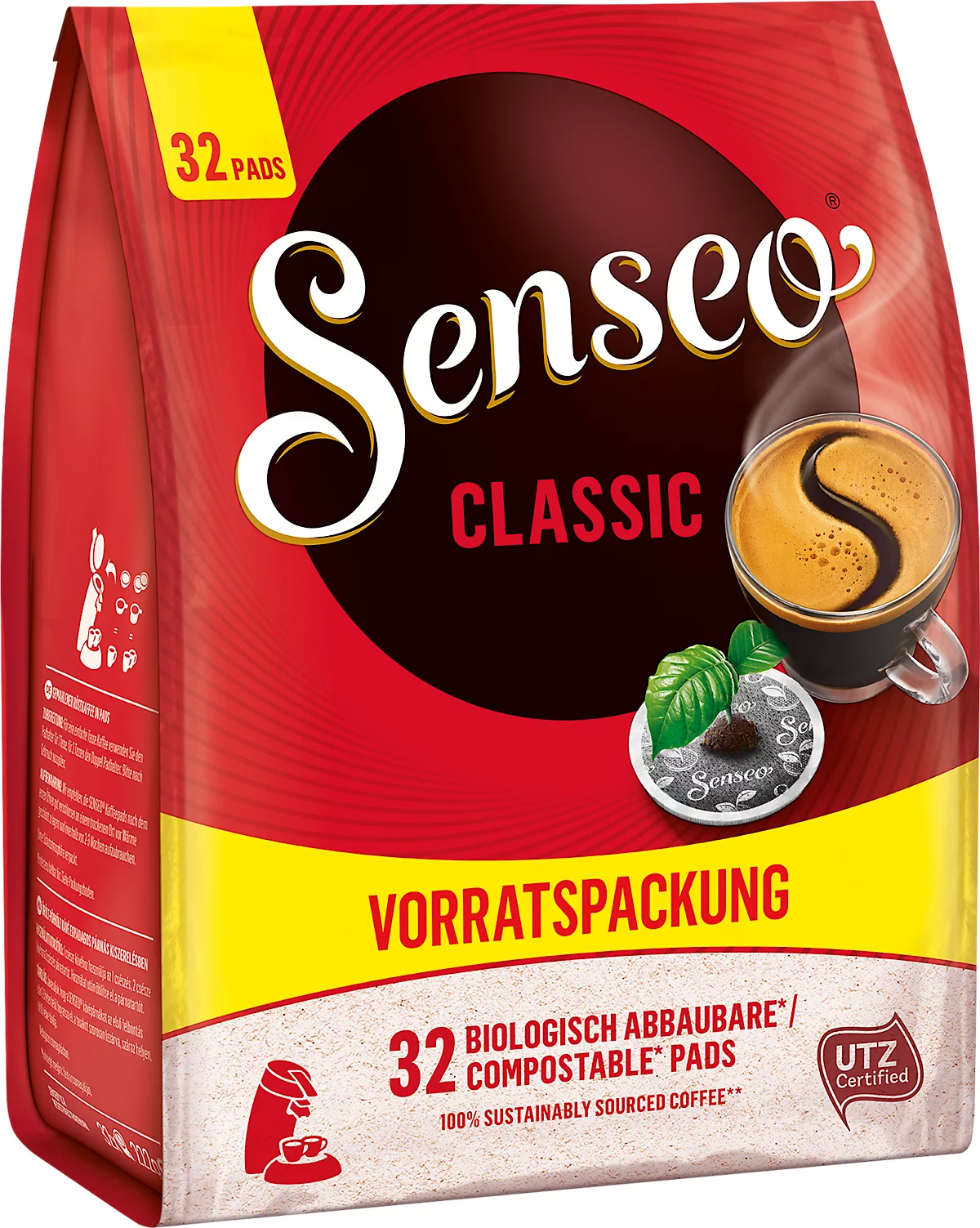 Senseo Dosette de café 'CLASSIC' - classique, paquet de 16 - Achat