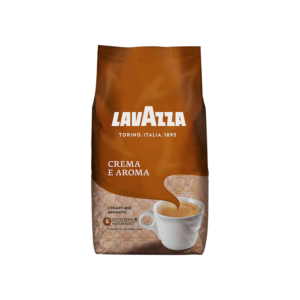 Café torréfié en grains Crema et Aroma Lavazza, 1 kg