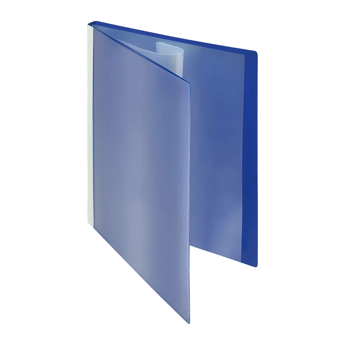 Cahier à pochettes plastiques FolderSys, pour format A4, 30 pochettes, bleu