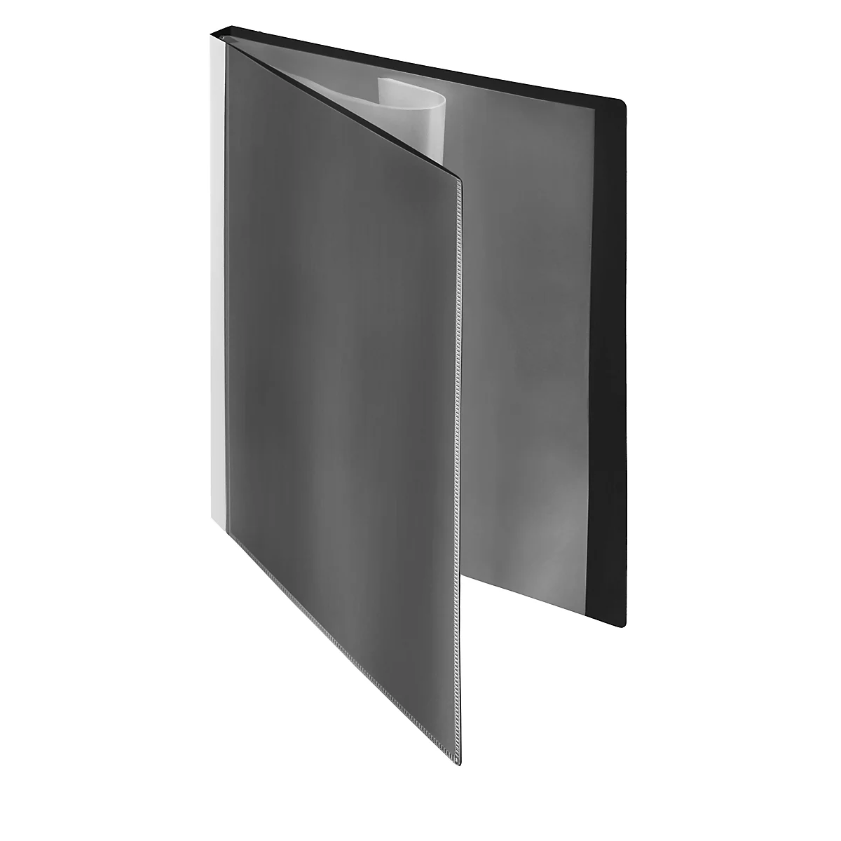 Cahier à pochettes plastiques FolderSys, pour format A4, 30 pochettes, noir