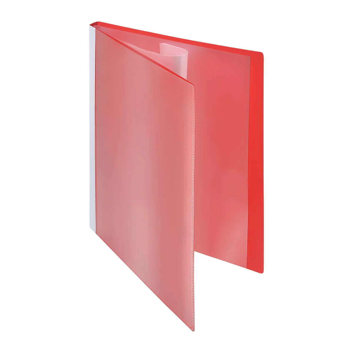 Cahier à pochettes plastiques FolderSys, pour format A4, 30 pochettes, rouge