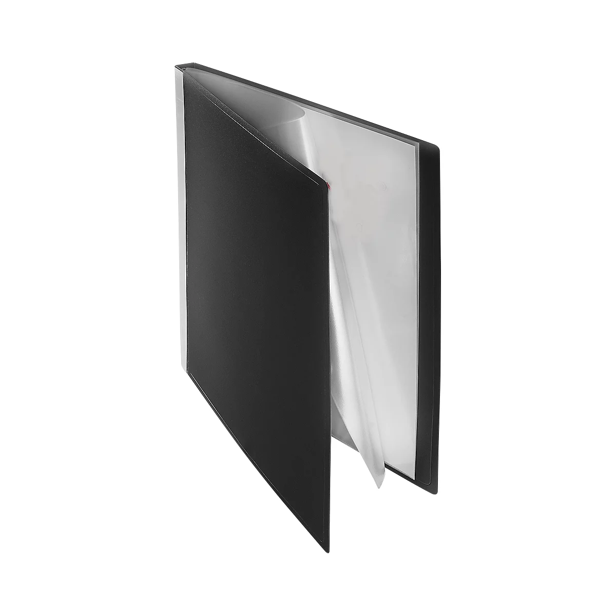 Cahier à pochettes plastiques PP FolderSys, pour format A4, 30 pochettes coin, noir