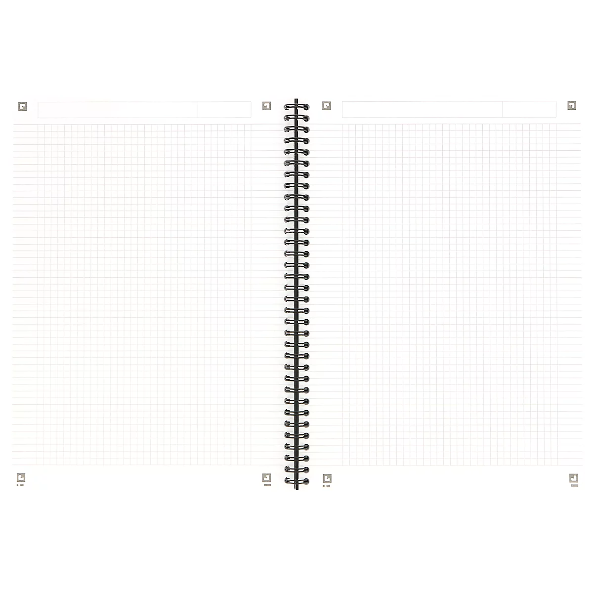 Cahier à spirales Oxford, format A4, 90 feuilles, quadrillé, 5 pièces