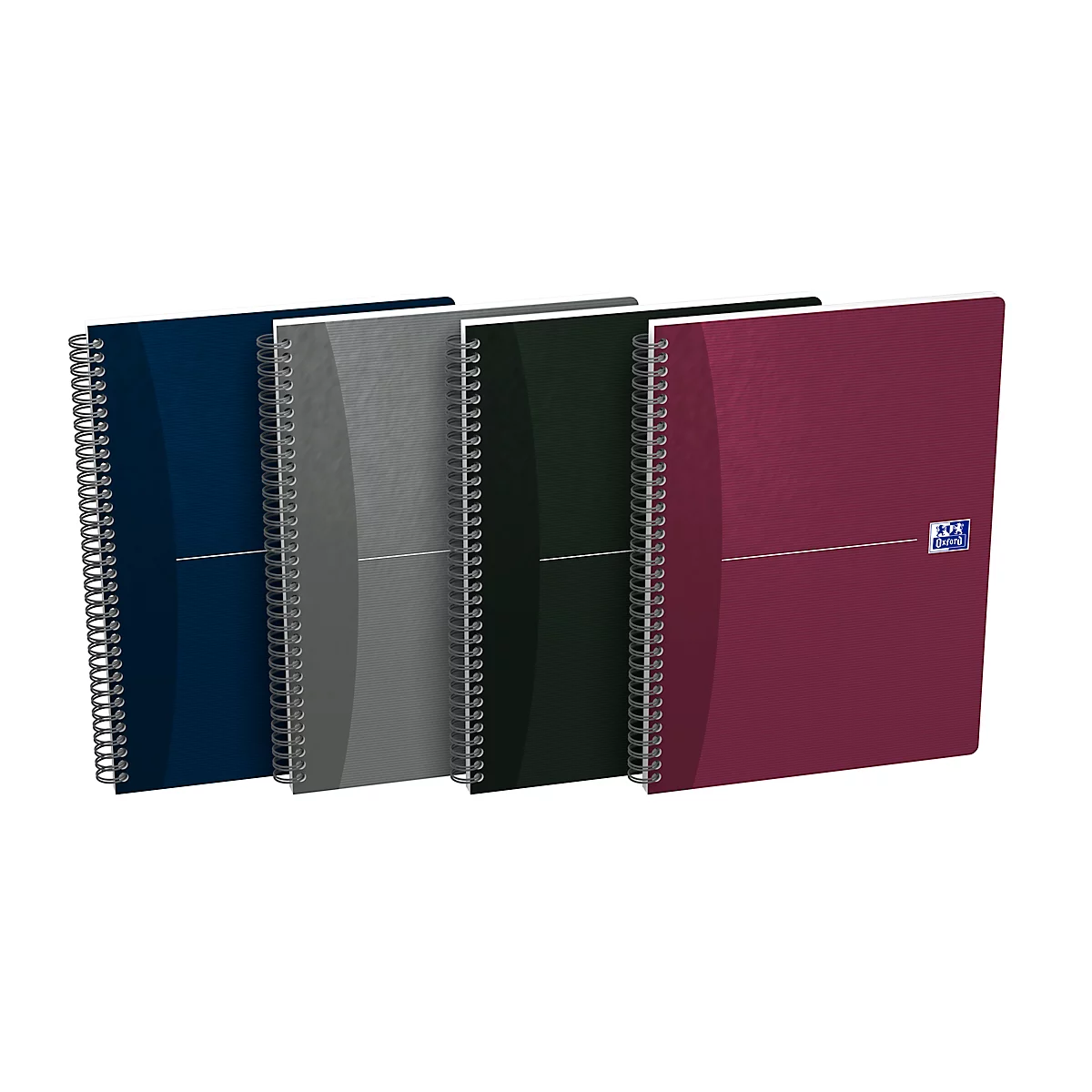 Cahier à spirales Oxford Office Essentials B5 à couverture souple, 90 g/m², 90 feuilles, SCRIBZEE®, quadrillé, 5 pièces