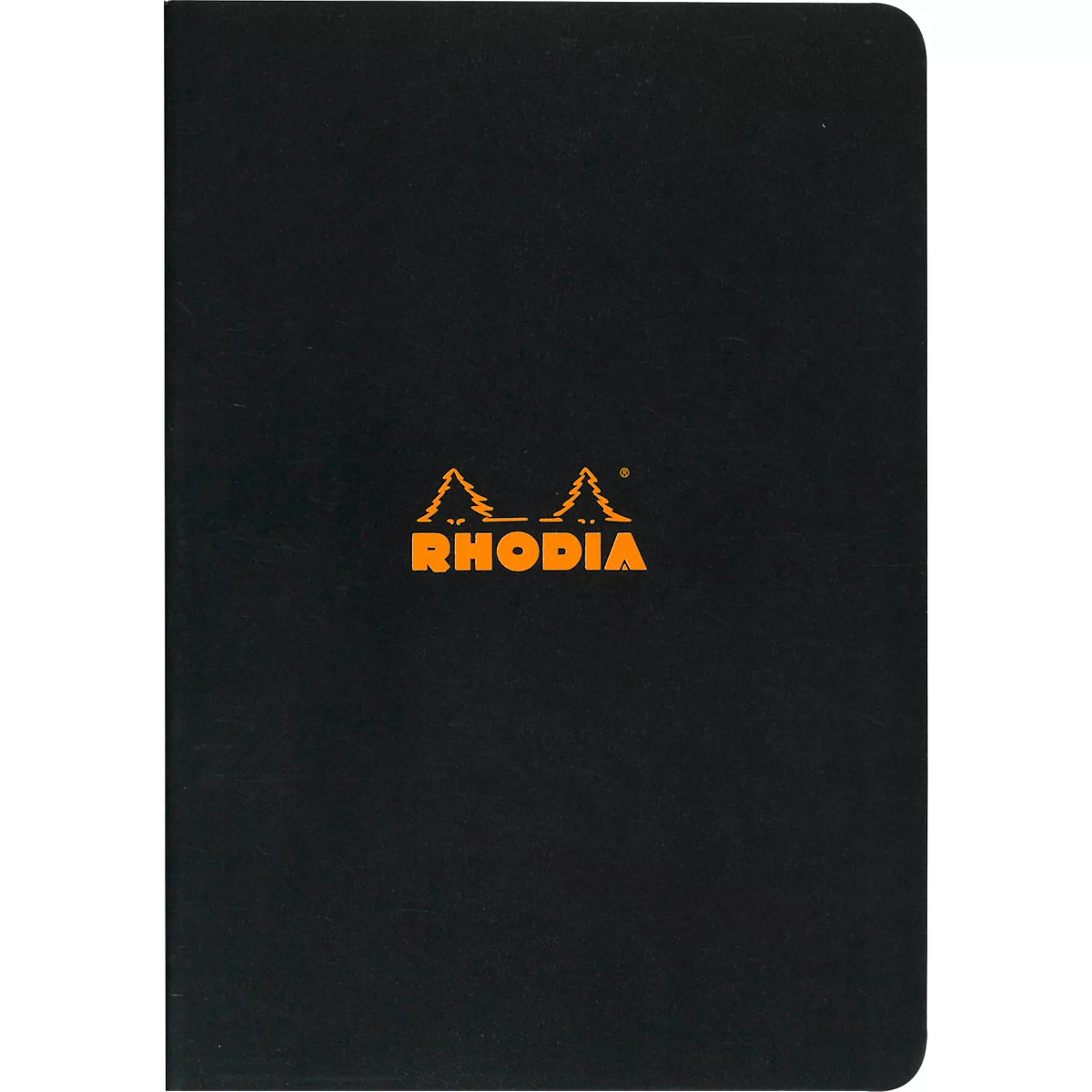 Cahier de notes Rhodia, 48 feuilles, DIN A4, 80g/m², certifié PEFC®, couverture souple, ligné, noir