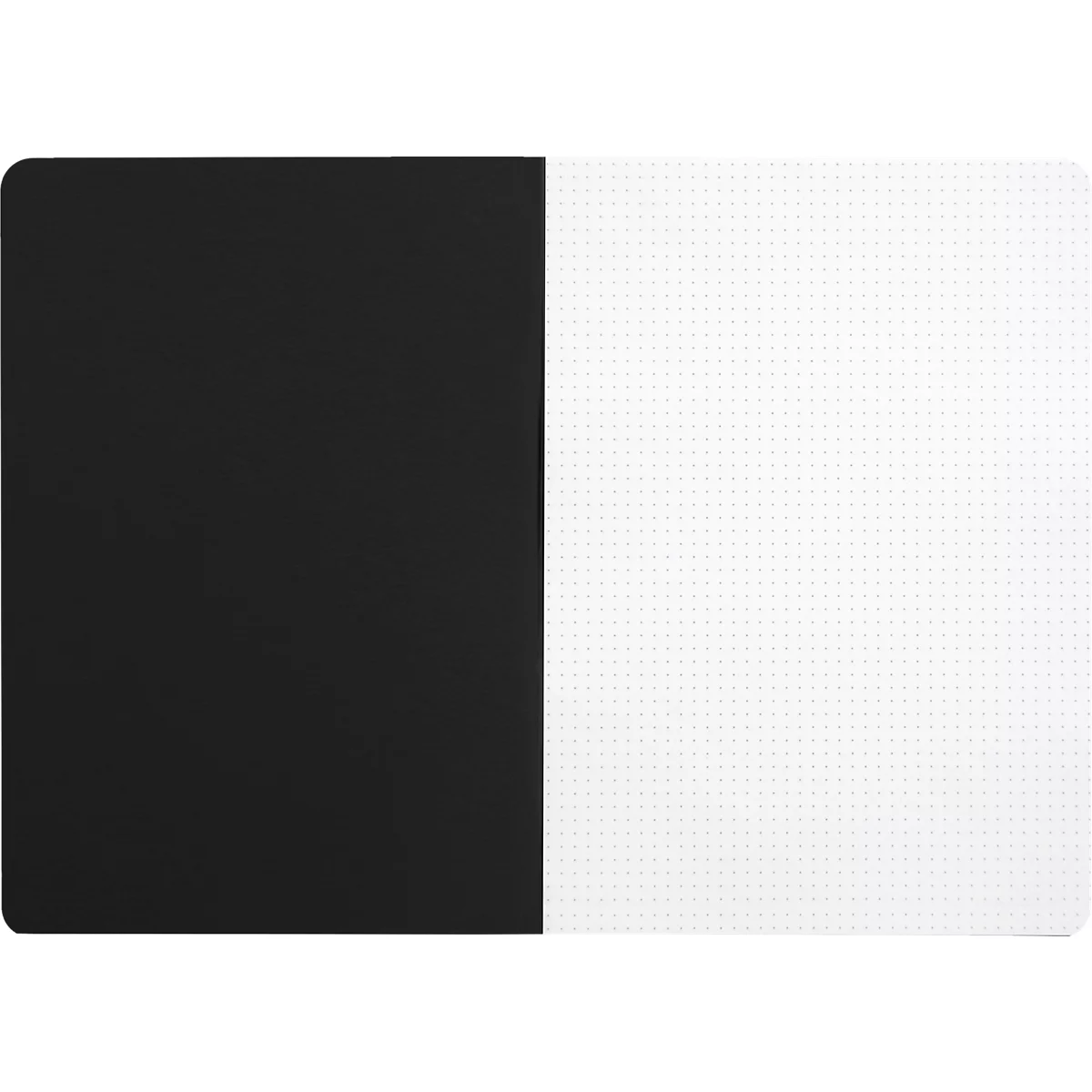 Cahier de notes Rhodia, 48 feuilles, DIN A4, 80g/m², certifié PEFC®, couverture souple, pointillé, noir