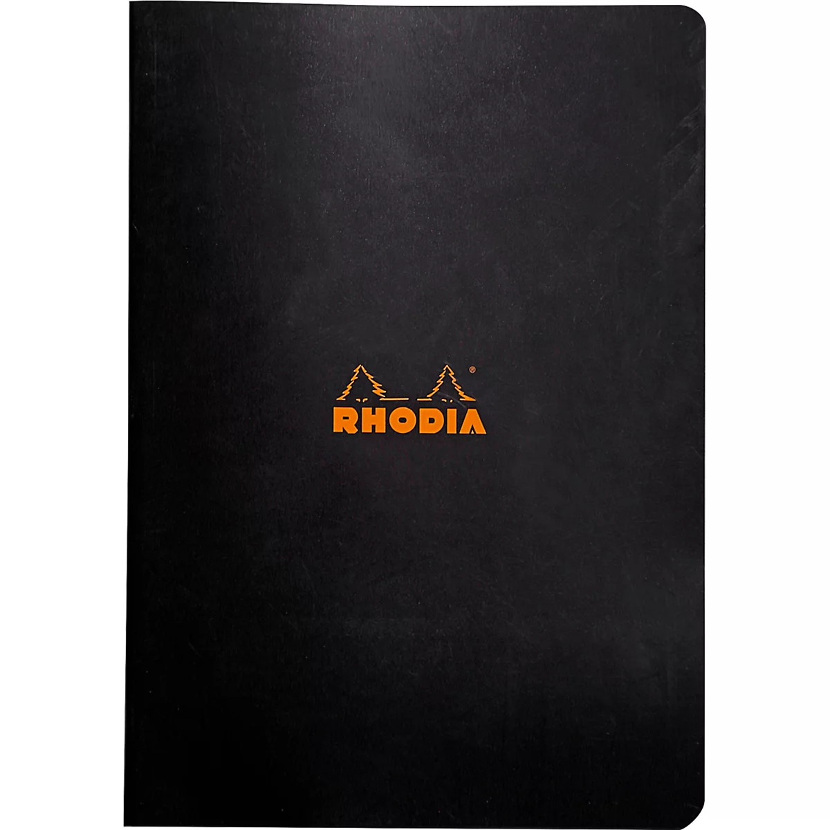 Cahier de notes Rhodia, 48 feuilles, DIN A4, 80g/m², certifié PEFC®, couverture souple, quadrillé, noir